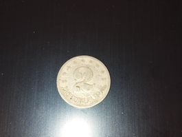 Pièce 2 dinara Yougoslavie 1953
