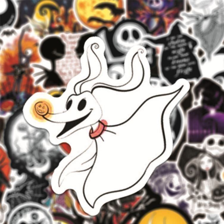Sticker: Nightmare before Christmas Jack Skellington DVD Stickerset – Nuovo e nell'imballaggio originale da Dättlikon venduto da easythings 3