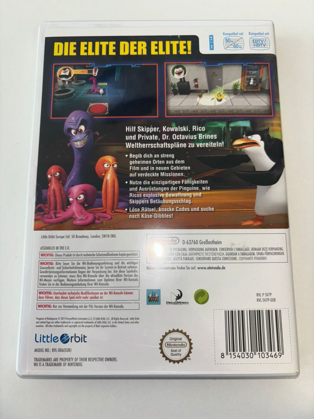 Giochi: Die Pinguine aus Madagascar (Wii) – Usato da Herisau venduto da Seyashop1 2