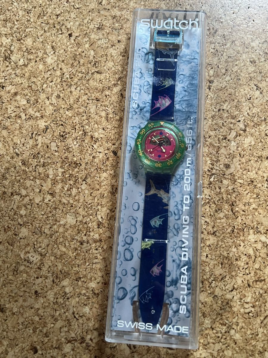 Swatch Orologi: Swatch SBUBA pink/green – Usato da Basel venduto da bellespirit 7