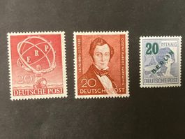 Berlin 1949/50, Mi 66,71,74 **, KP 230.--
