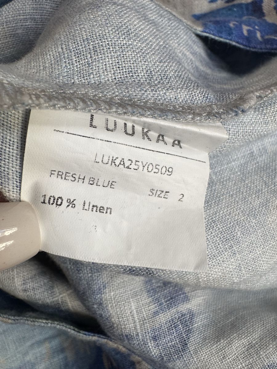 Luukaa Vestiti: Luukaa robe 100% lin bleu et blanc, taille 40 – Nuovo e nell'imballaggio originale da Morges venduto da sandy069 5