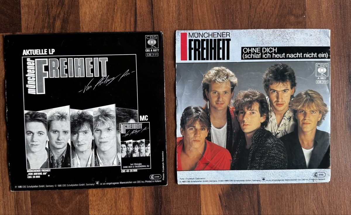 Dischi in vinile: 2x 7" Singles Münchener Freiheit - 80s – Usato da Rorbas venduto da BlackstarRecords 1