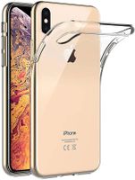 iPhone XS Max Hülle, Transparent Silikon Schutzhülle Gummi