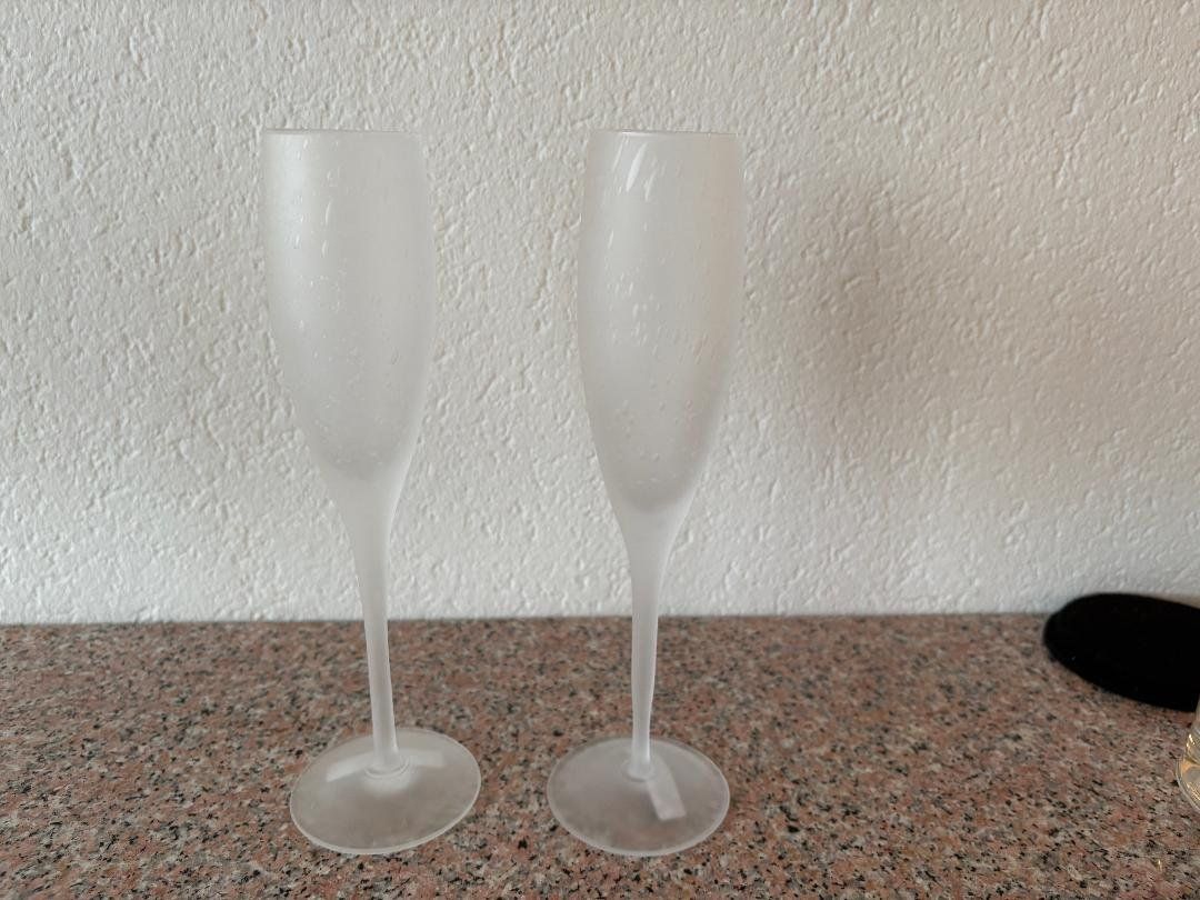 Bicchieri: 2 Champagnergläser, la verrerie de biot – Nuovo e nell'imballaggio originale da Meilen venduto da HilpiM