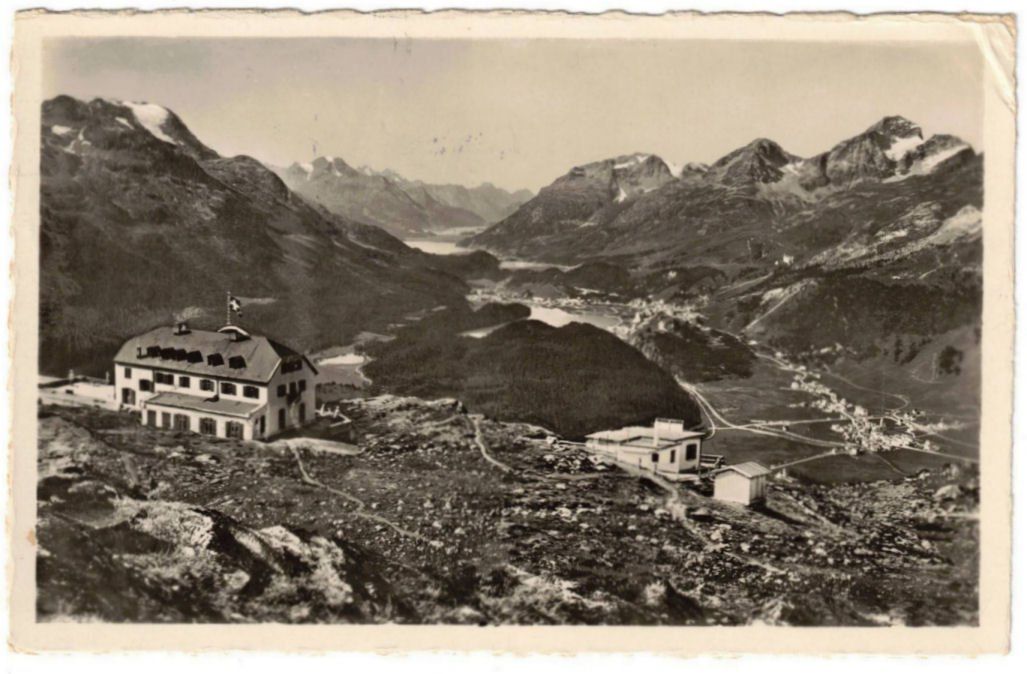 Cartoline postali: St. Moritz - Standseilbahn Muottas Muragl Bergstation – Usato da Binningen venduto da Mountainrider