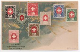 Die alten TELEGRAPHENMARKEN der Schweiz