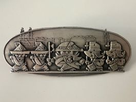 Fasnacht Basel ZUGSPLAKETTE Silber 1963