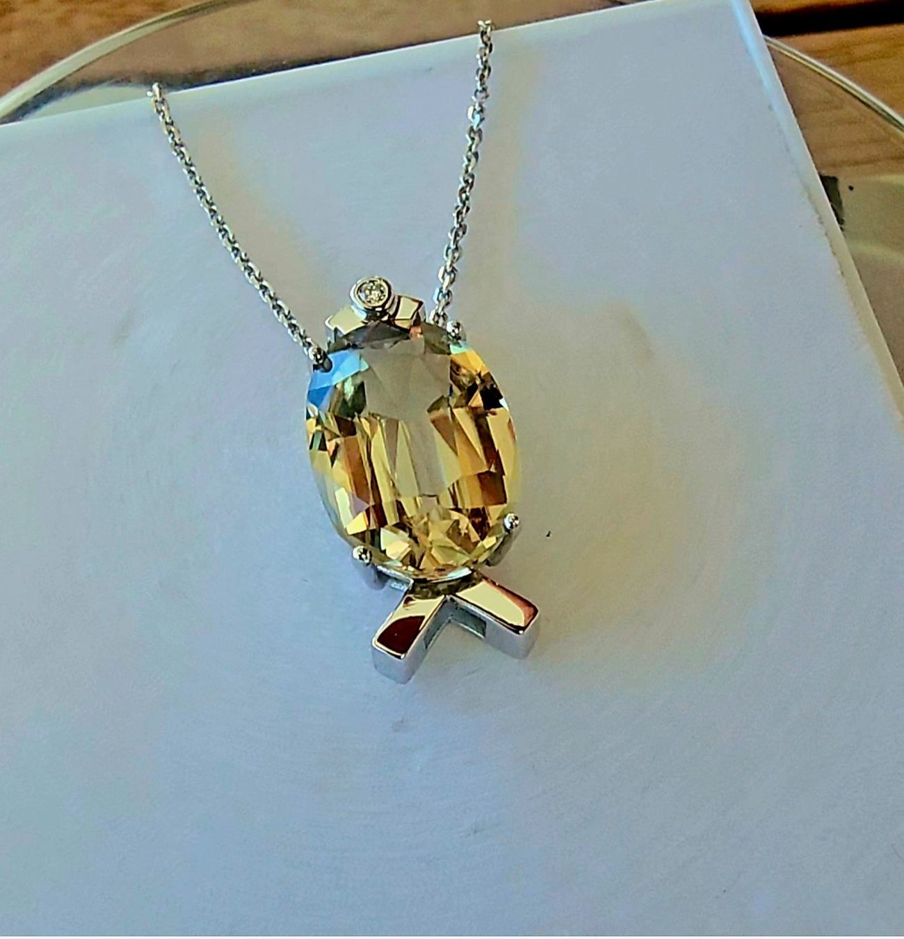 Ketten: Zertifizierte Diaspora, Csarit kette mit Diamant – Neu (gemäss Beschreibung) aus Wolhusen von toni079 1