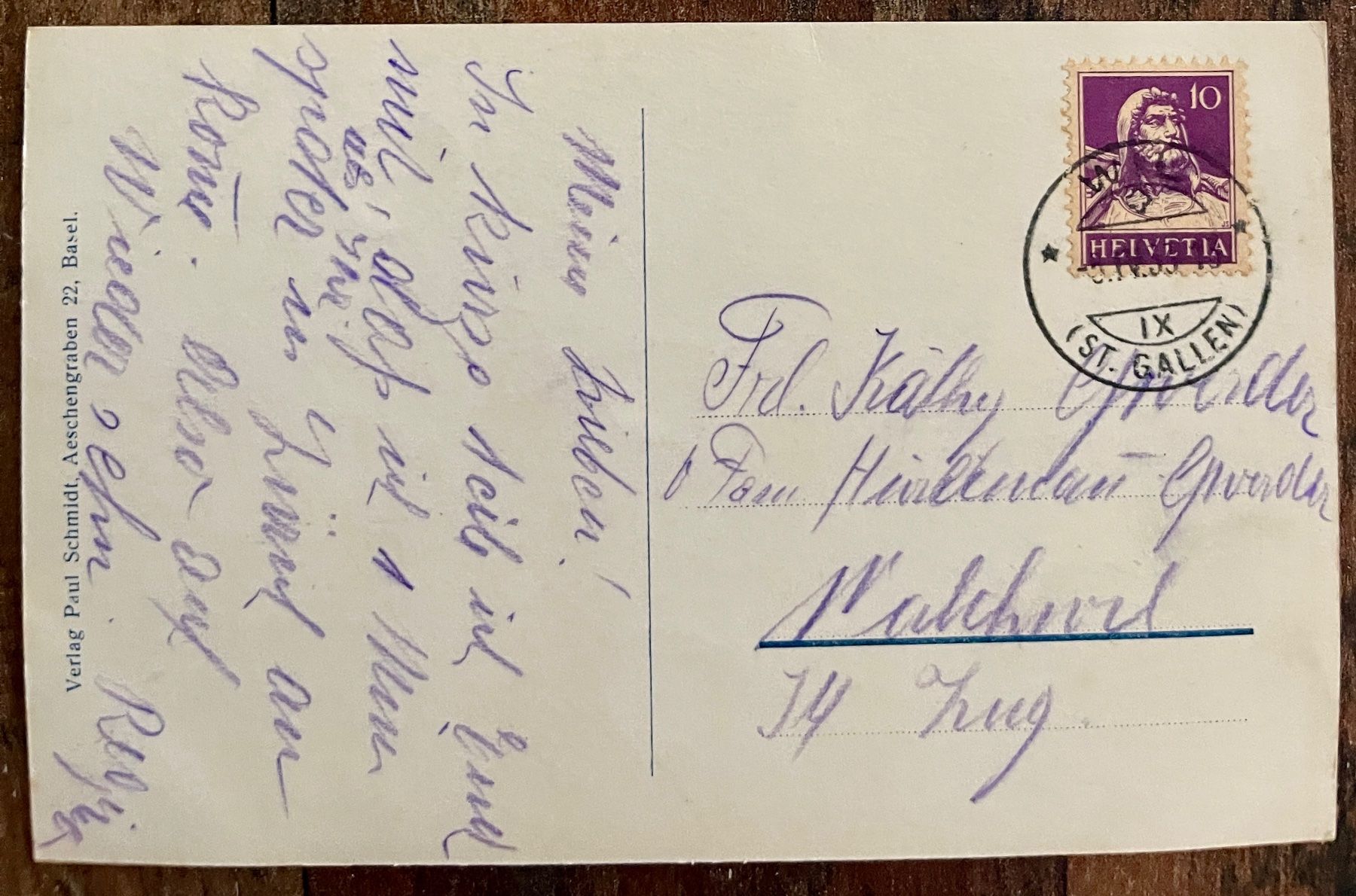 Cartoline postali: WIL - 1935   Schön ! – Usato da Lutry venduto da Ediego 1