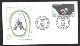 Frankreich FDC 1539 Start Satellit D1 18.2.1966
