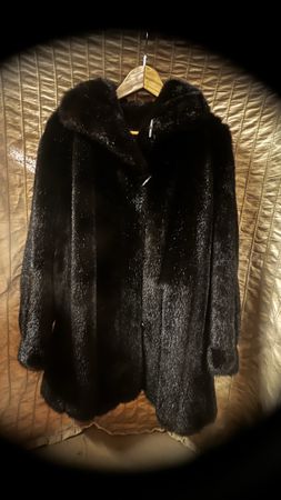 Dubrowsky KUNSPELZ , schwarz, Winter, Grösse M/L top!
