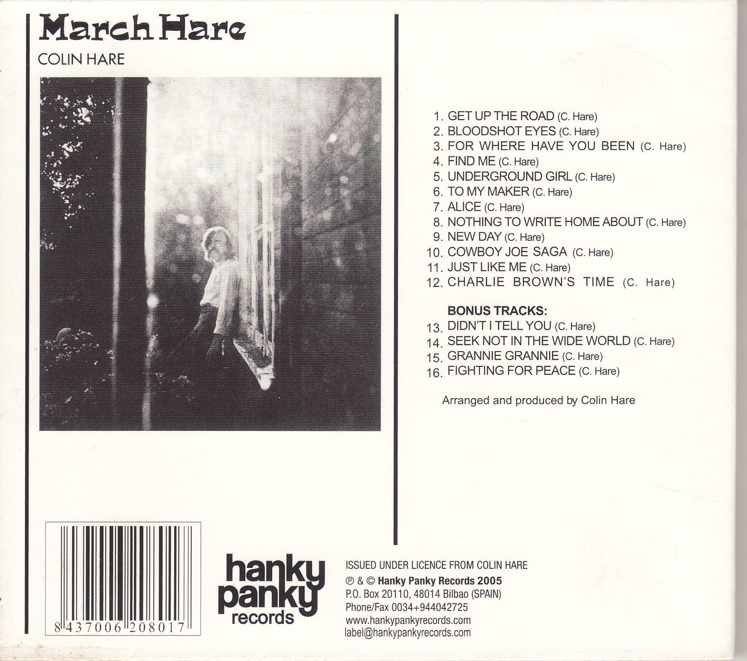 CDs: Colin Hare – March Hare – Neuf (Voir description) à Boussens par catfood01 1