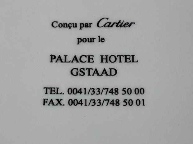 Exklusiver Cartier Luxus-Aschenbecher „PALACE HOTEL GSTAAD“ | Kaufen ...