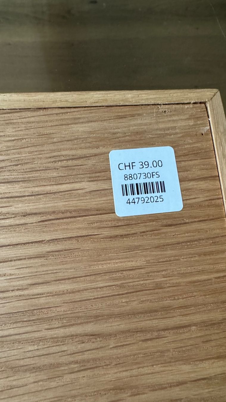 Servierplatten: Hübsch Interior festes Eichen Holztablett FRAME 25x35 NP39 – Gebraucht aus Riehen von To120 4