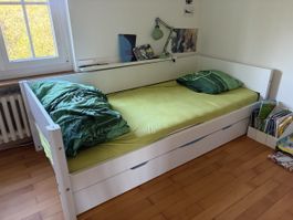Flexa- Kinderbett weiss mit Gästebett