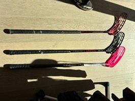 3 Unihockey-Stöcke (Unihoc/Salming)