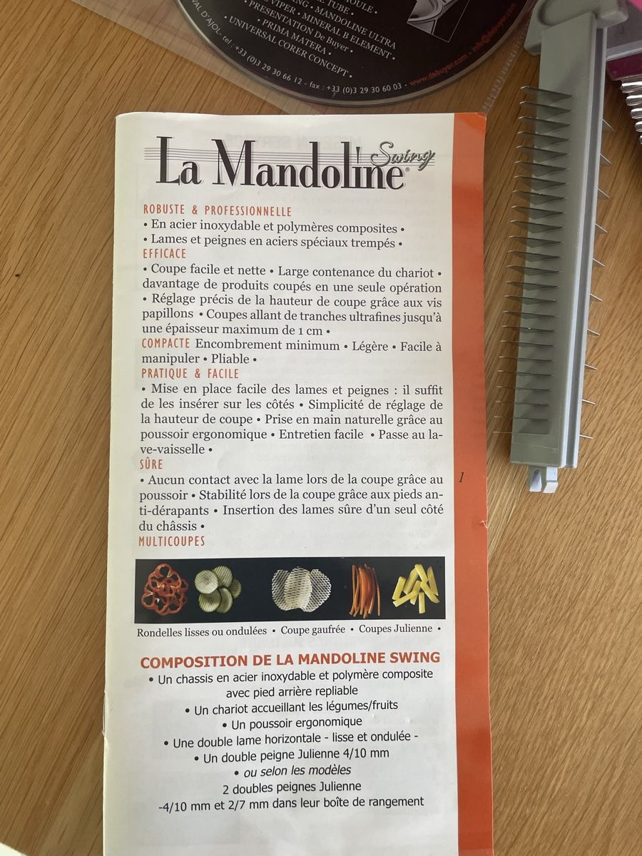 Elettrodomestici da cucina: Mandoline Swing de Buyer Fuchsia – Usato da Champlan venduto da Cjayretro 8