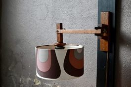 Lampe potence murale applique à double bras en chêne