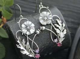 Ohrringe Mohnblumen