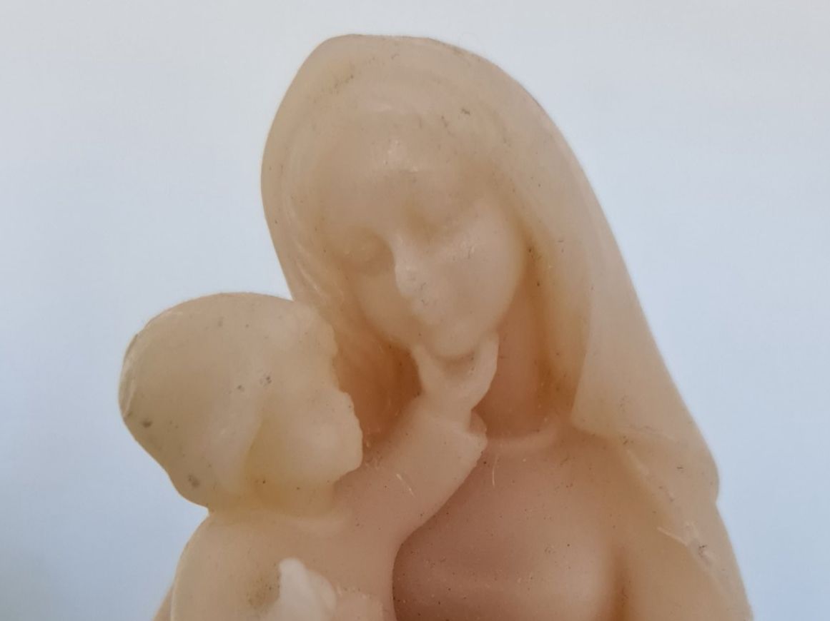 Sculture & Statue: Antike Madonna Wachs 1930, 20 cm – Usato da Winterthur venduto da bibummi 3