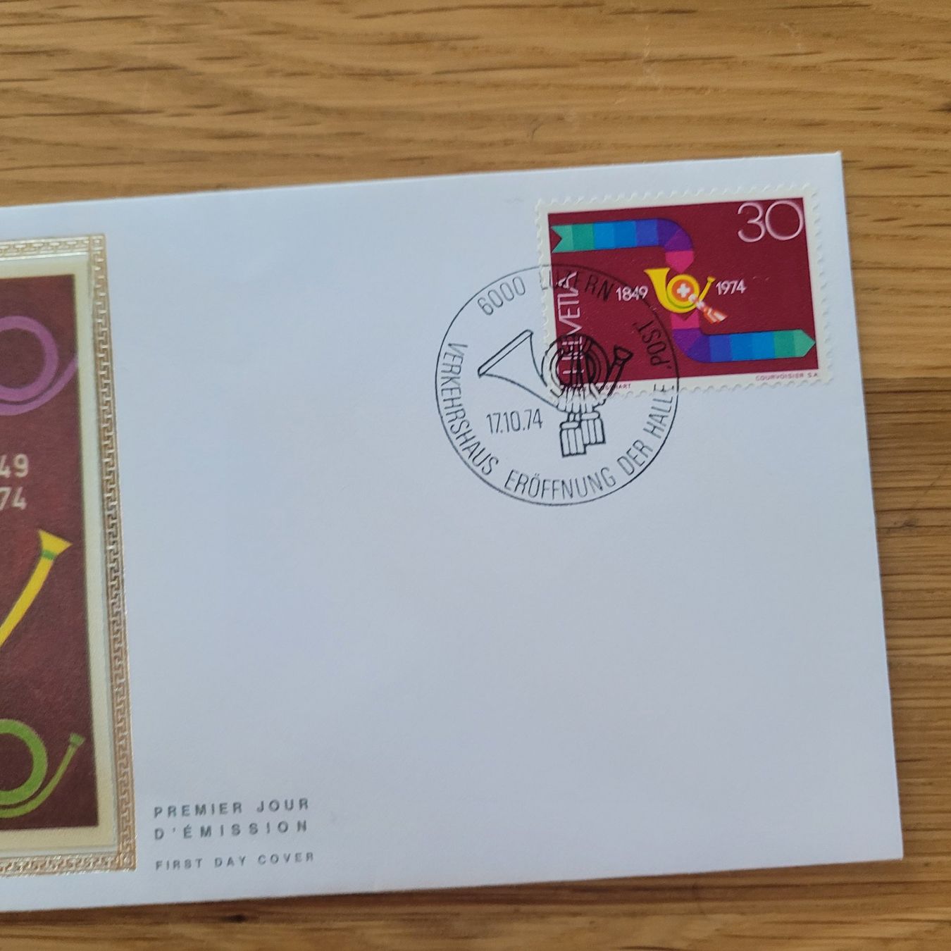 Tutti i francobolli: FDC mit Seidenbild 1974 Luzern – Usato da Biel/Bienne venduto da Destockweb 1