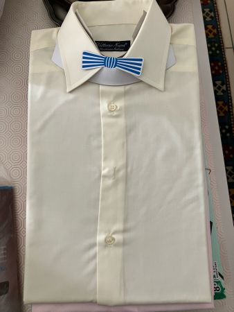 Camicia giallina Vittorio Nava tg.15/38 fresca di lavanderia