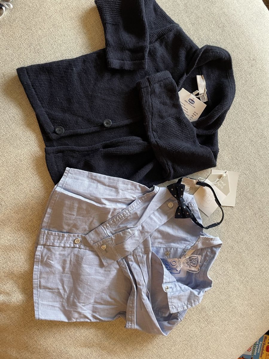 Chicco Camicie, T-shirt & Polo: Chicco Junge Hemd & Jäckchen 74 – Nuovo e nell'imballaggio originale da Rütihof venduto da schnigobert.schni 1