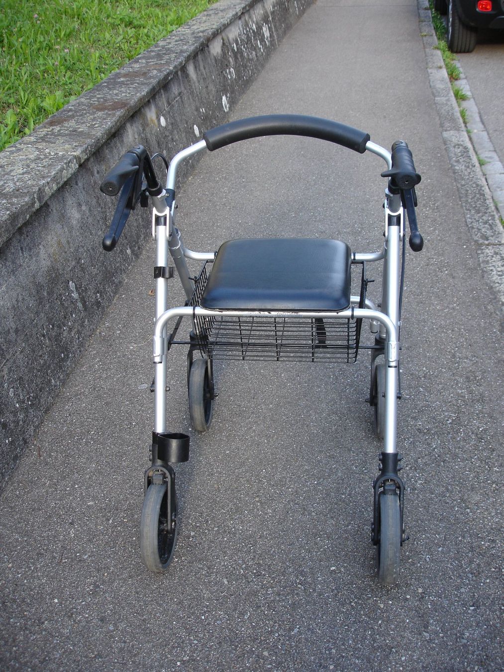 Ausili per la deambulazione: Leicht Gewicht Rollator Nova mit Sitz und Korb – Usato da Zürich venduto da phawkg