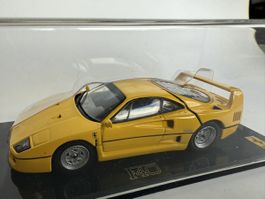 Kyosho Ferrari F40 gelb 1:43 selten
