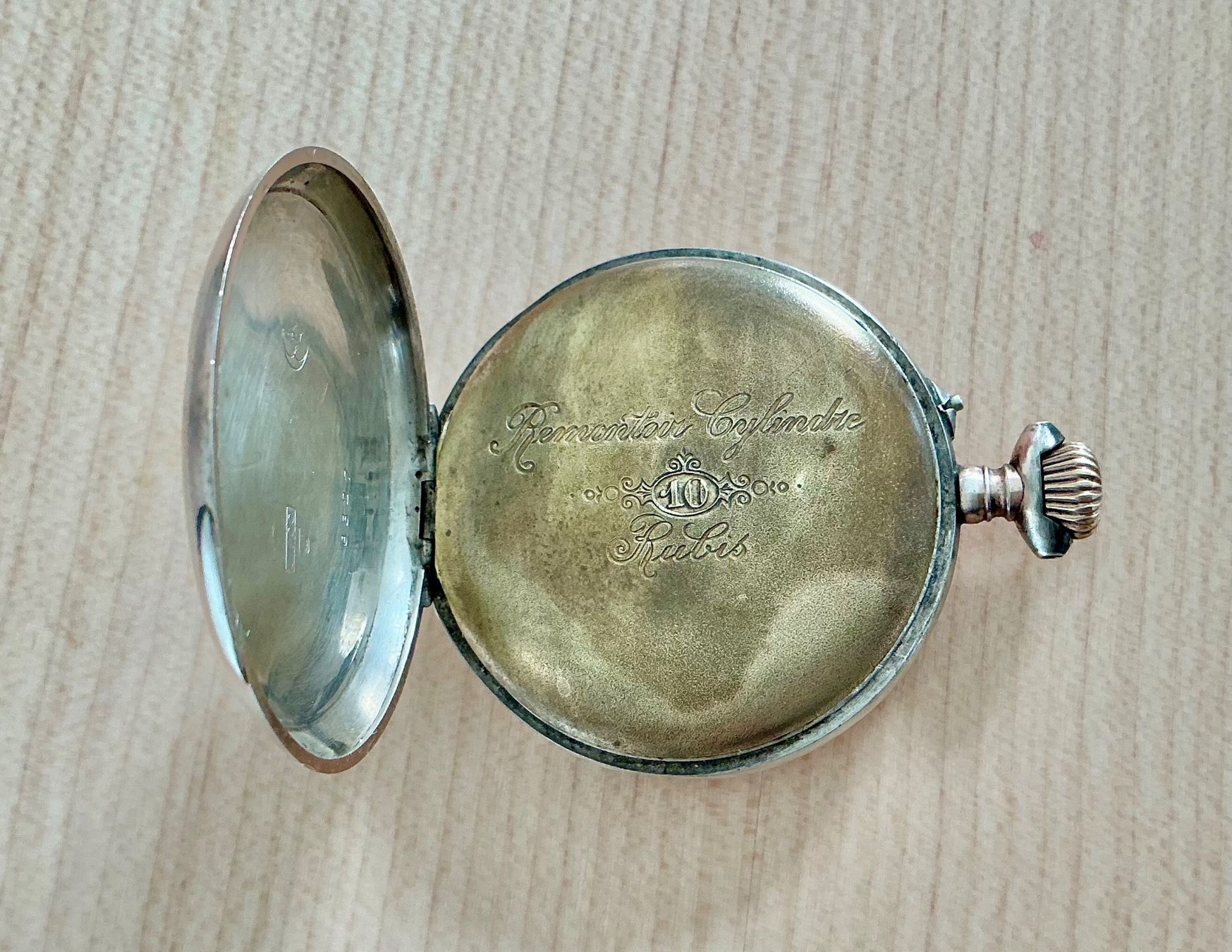 Swiss Orologi: URALTES TASCHENUHR GEHÄUSE – Difettoso da Zell LU venduto da Silvermemory 5