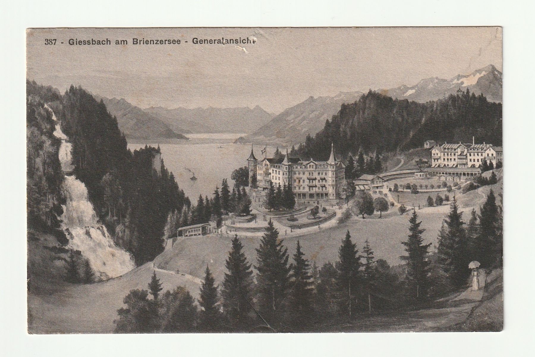 Cartoline postali: Ansichtskarte Giessbach am Brienzersee Generalansicht – Nuovo (secondo la descrizione) da St. Gallen venduto da Ricardo_Deals