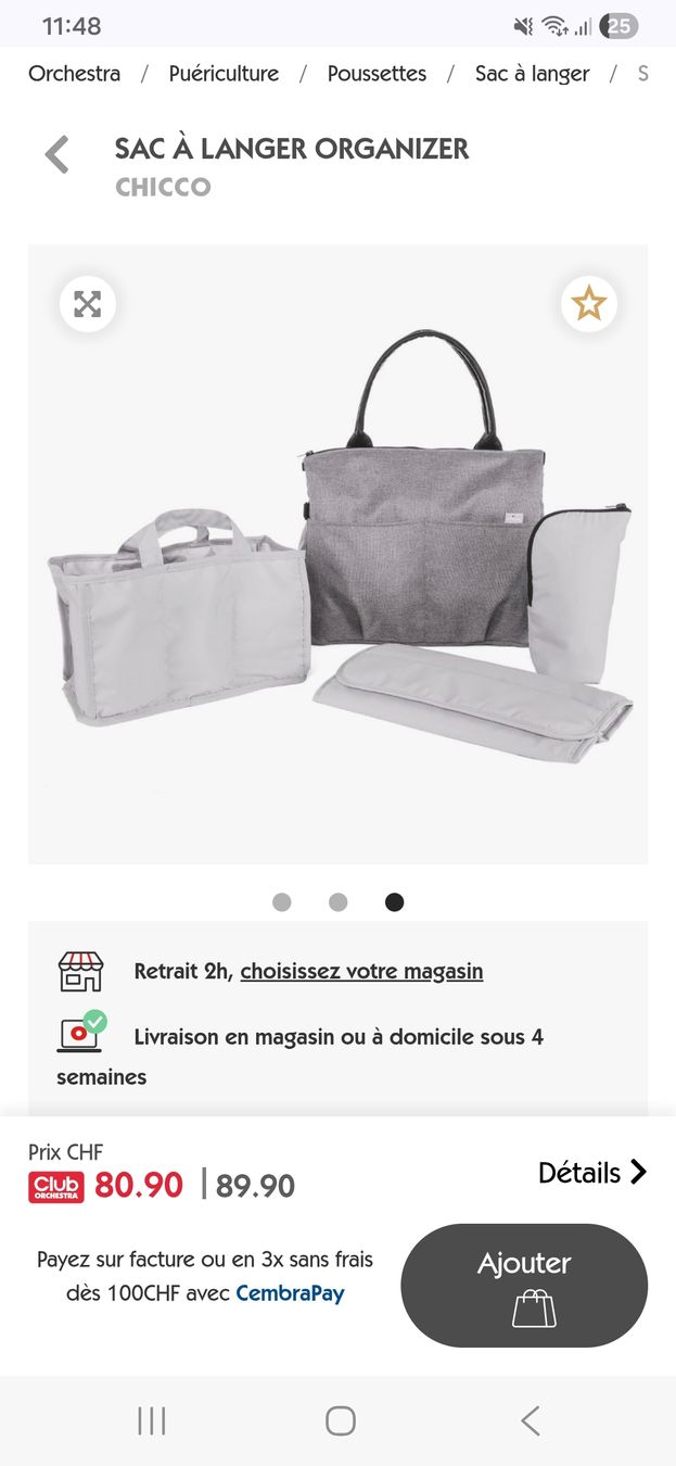 Chicco Borse & Zaini: Sac à langer Chicco Organizer – Usato da Givisiez venduto da ang_96zc