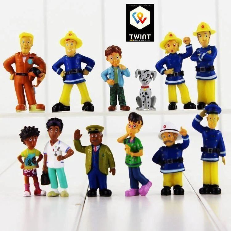 NEU 12 Figuren Set FEUERWEHRMANN SAM (Neu und originalverpackt) in ...