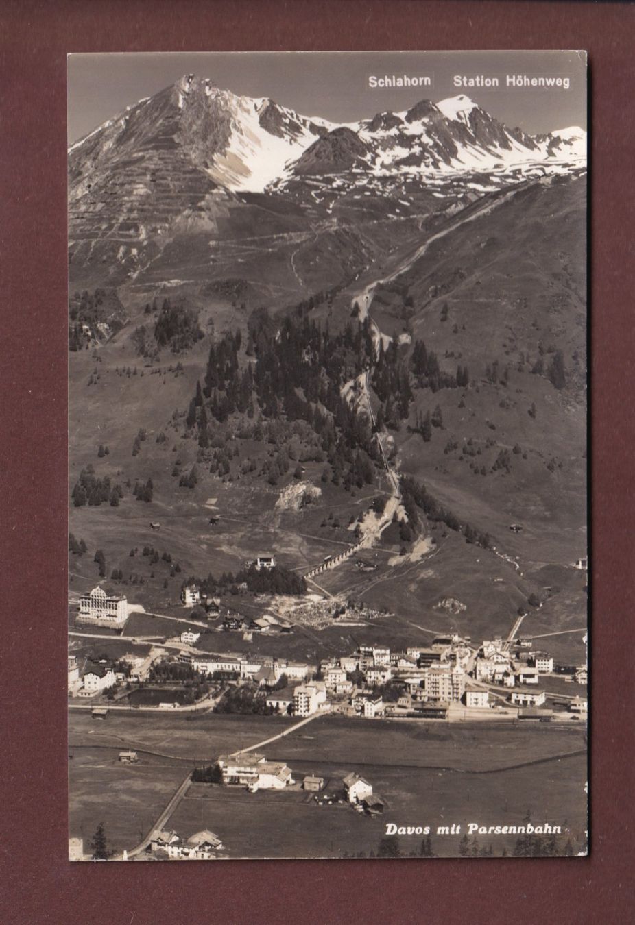 Ansichtskarten: DAVOS - Parsennbahn - 1937 – Gebraucht aus Pully von nicecards