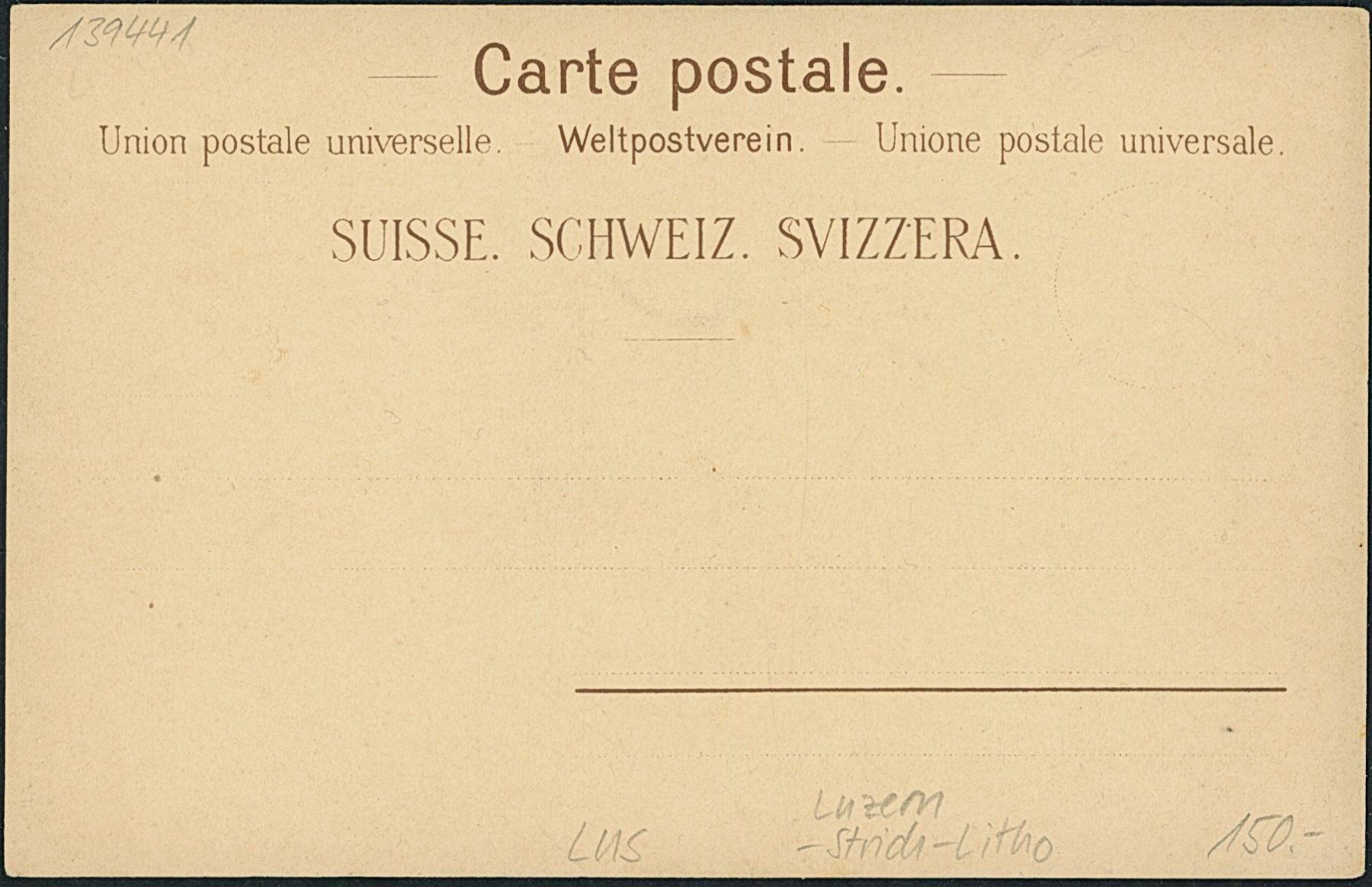 Cartoline postali: LUS Luzern - Litho – Nuovo (secondo la descrizione) da Schindellegi venduto da masutka7 1