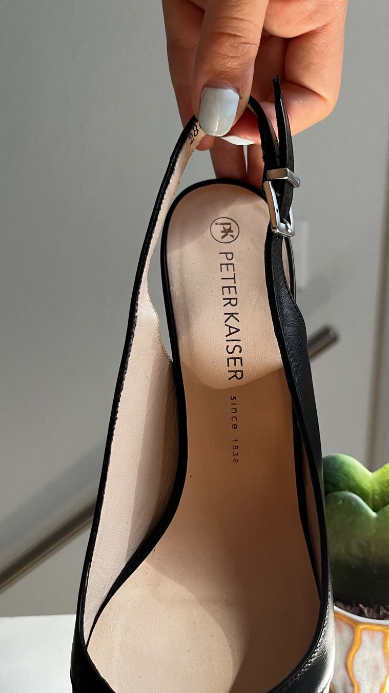 Kaiser Scarpe da donna: Peter Kaiser Slingpumps in Schwarz – Usato da Dietikon venduto da coolstory 2