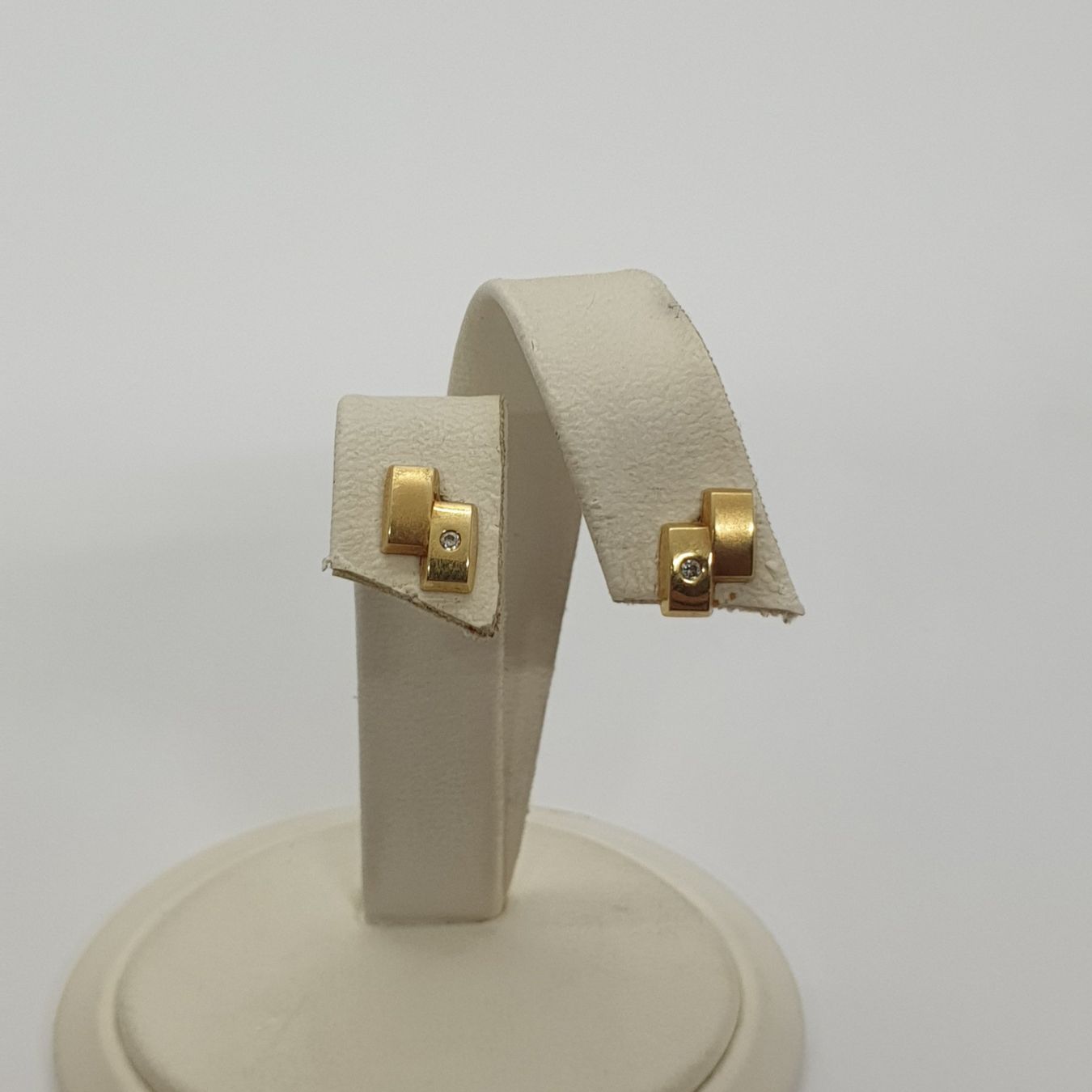 Orecchini pendenti & Orecchini a lobo: Echt 18K Gold - Diamant Ohrstecker – Usato da Luzern venduto da Luzern-Goldhaus