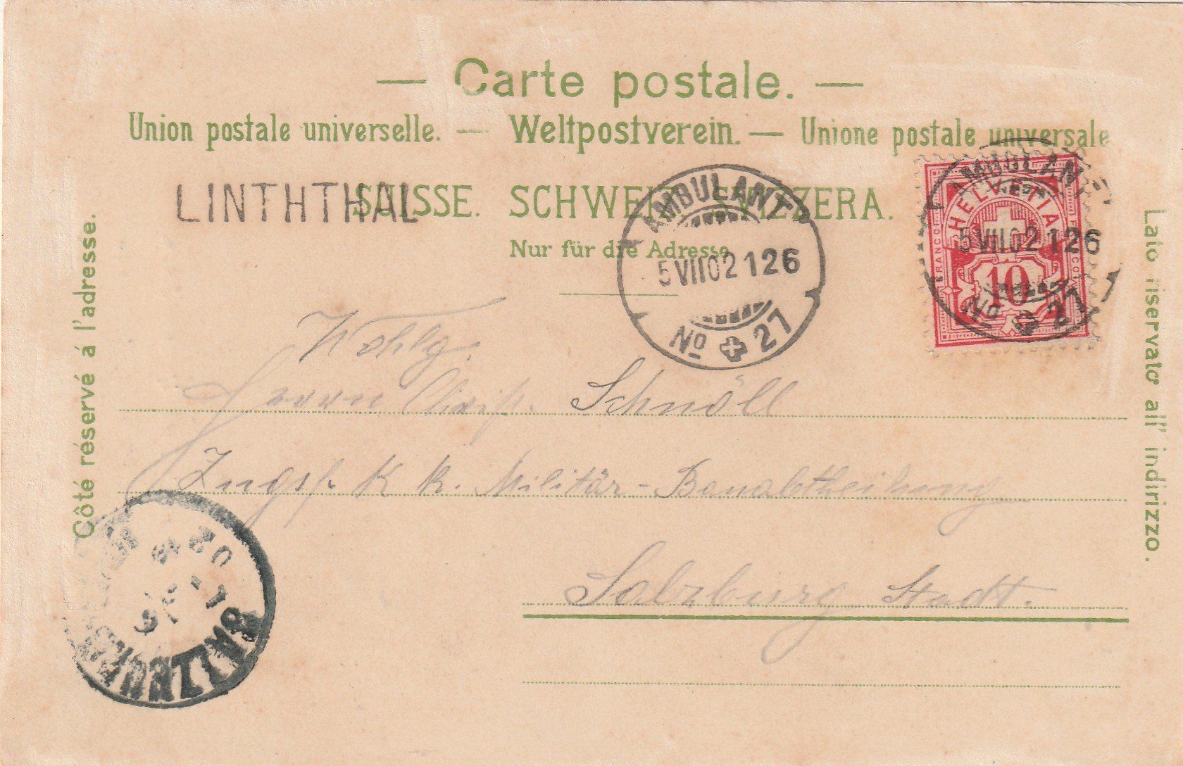 Cartoline postali: Unterschächen - Brunnithal – Usato da Rorschacherberg venduto da fratovi2 1
