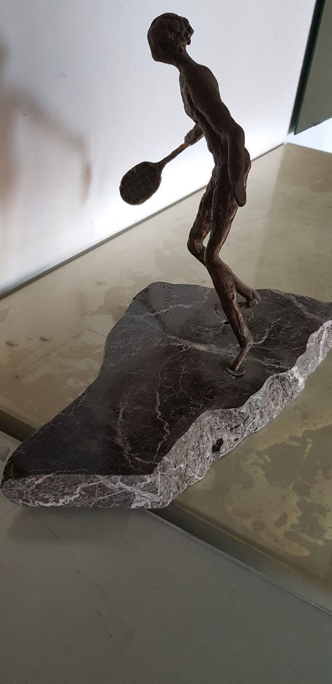 Sculture & Statue: Bronce Tennis-Skulptur – Usato da Schaffhausen venduto da beny06 5