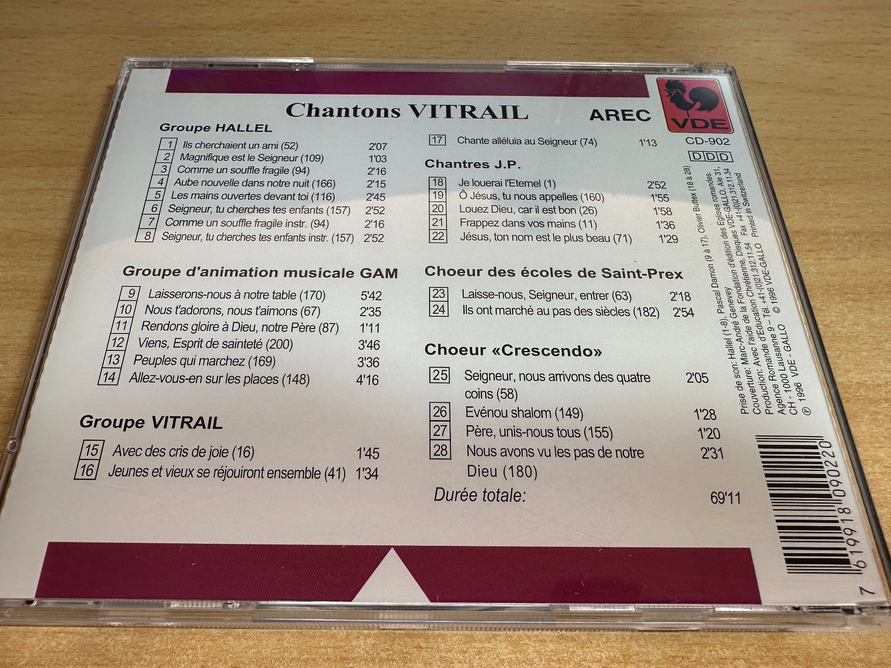 CD: D8 CHANTONS VITRAIL – Usato da Rikon im Tösstal venduto da Alpenmutz 1