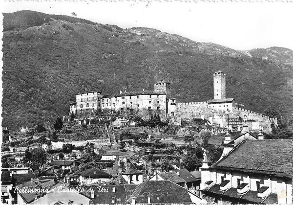 Cartoline postali: Bellinzona Castello d'Uri – Usato da Olten venduto da clotaldi