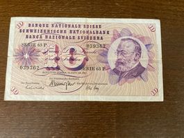 CHF 10.00 Serie 63 P