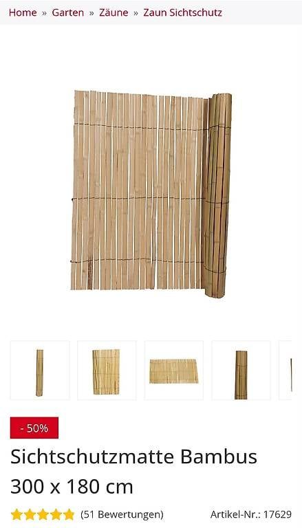 Bambus Sichtschutz 180x300 (Gebraucht) in Zrich fr CHF 45  nur Abholung  auf Ricardo kaufen