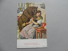 Karte Bär Bären Humor lustig Jux Bern 1925 K. Gehri