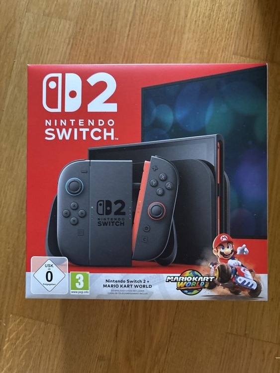 MARIOKART WORLD Nintendo Switch2用新品未開封品 NINTENDO Switch 2 + Mario Kart World 256 GB (Mario Kart World, DE