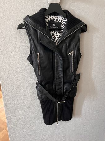 Ledergilet Bruno Banani, Gr. 34, schwarz 