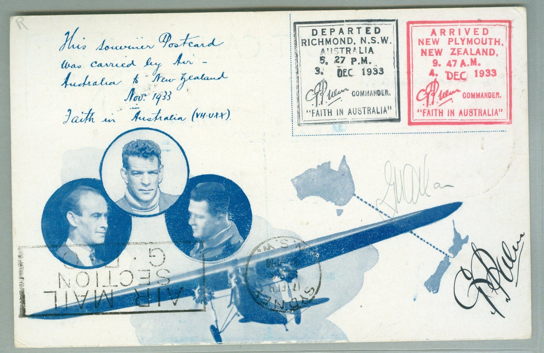 Tutti i francobolli: 1934 Neuseeland Flugpost – Usato da Zürich venduto da yago-rot 1