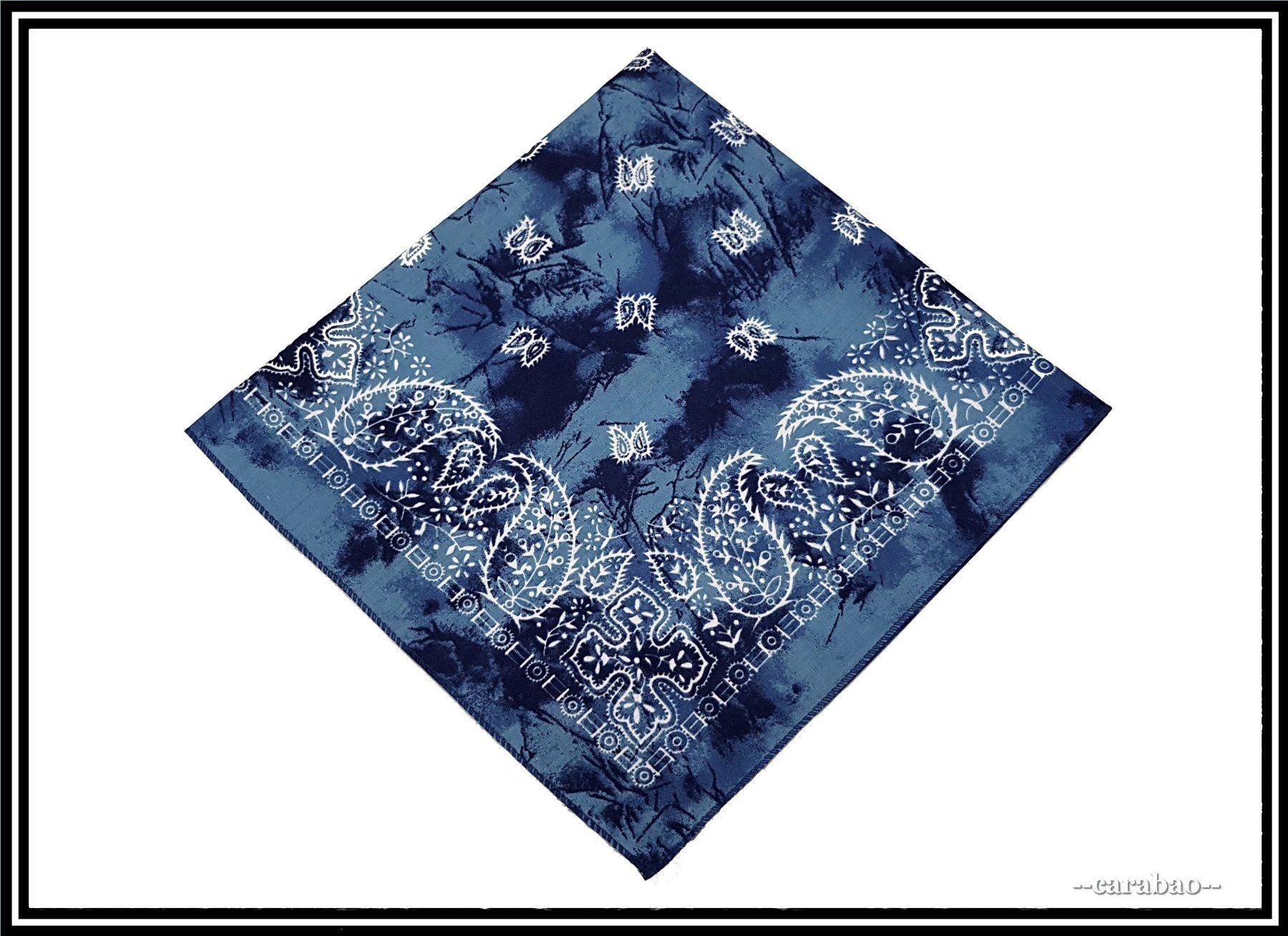 Foulards, Tücher & Schals: Bandana / Blau - Batik mit Paisley-Muster – Neu (gemäss Beschreibung) aus Winterthur von -carabao- 2