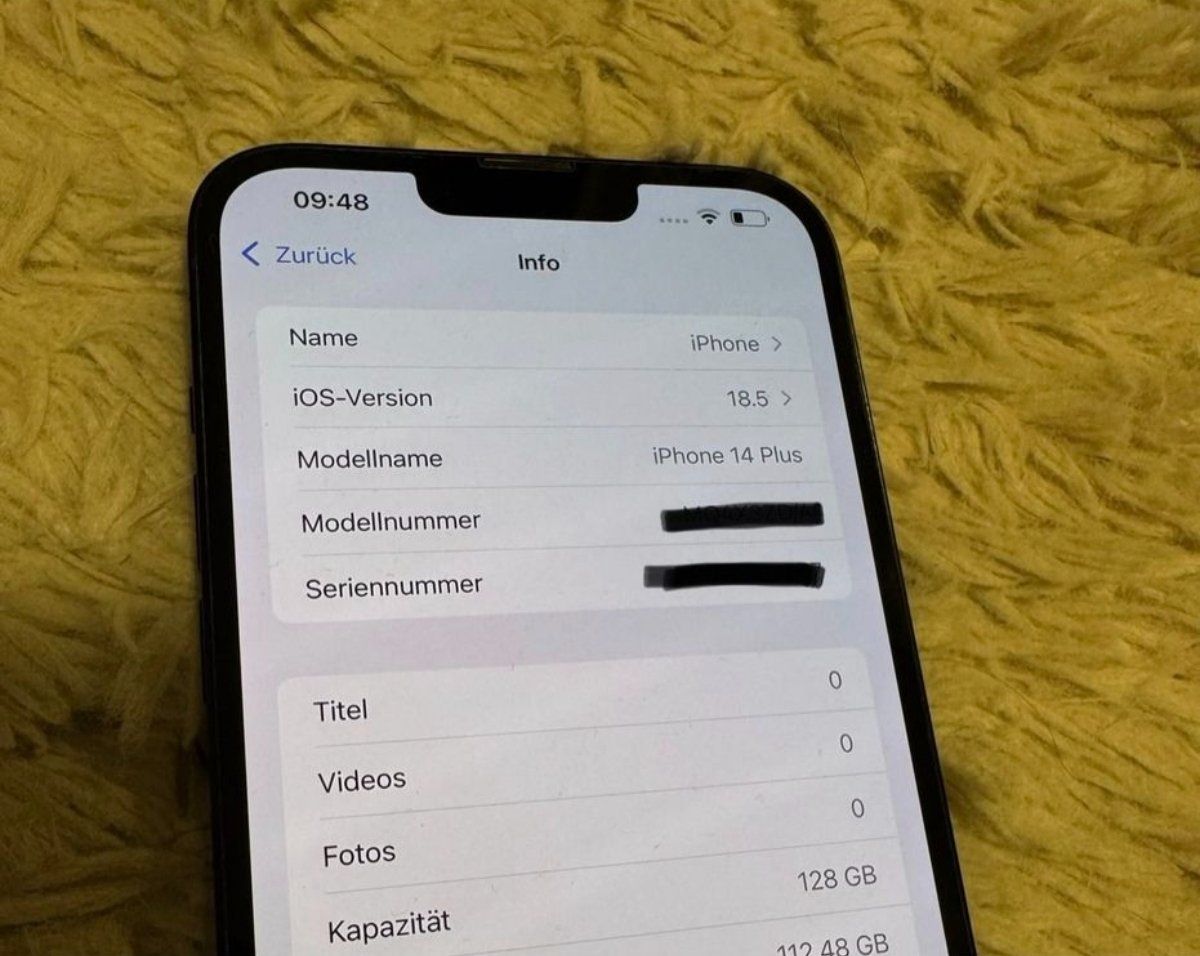 Apple Handys / Smartphones: Apple iPhone 14 Plus – 128 GB – Mitternacht – Gebraucht aus Arbon von Fabii247 2